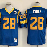Men's San Louis Rams Marshall Faulk Mitchell & Ness Blue Legacy Replica Jersey1