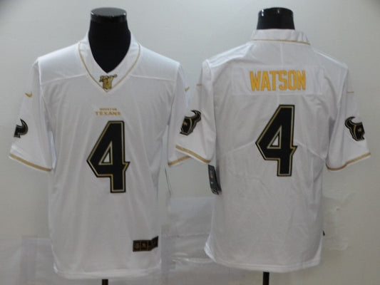 Men's Houston Texans Deshaun Watson #4 White Game Player Jersey1
