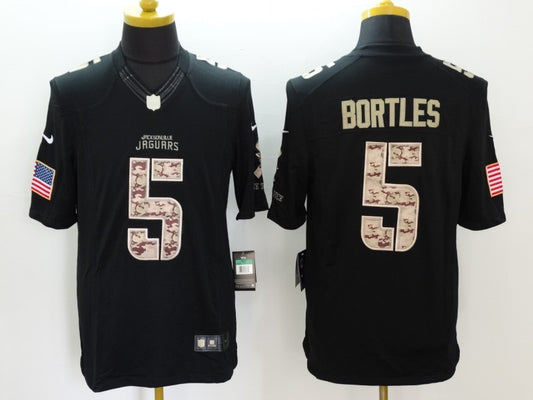 Men's Jacksonville Jaguars Blake Bortles #5 Black Game Player Jersey1