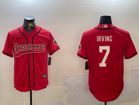 Men's Tampa Bay Buccaneers Bucky Irving #7 Red Game Jersey1