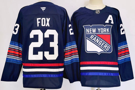 Men's New York Rangers Adam Fox #23 Navy Player Jersey