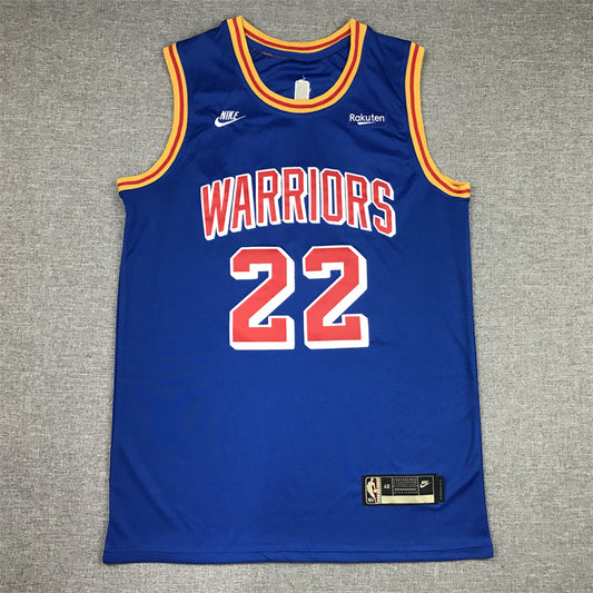 Men's Golden State Warriors Andrew Wiggins #22 Blue Swingman Jersey1