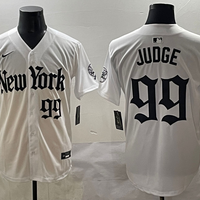 Men's New York Yankees Aaron Judge #99 White Team Game Player Jersey