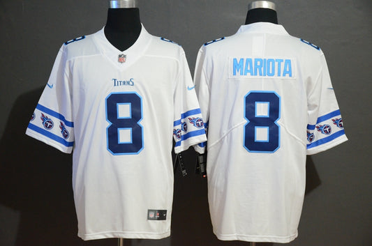 Men's Tennessee Titans Marcus Mariota #8 White Player Game Jersey1