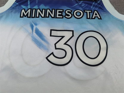 Men's Minnesota Timberwolves Julius Randle #30 White 2024/25 Swingman Player Jersey1 - City Edition