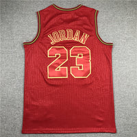 Men's Chicago Bulls Michael Jordan Red 1997-98 Hardwood Classics Swingman Jersey1