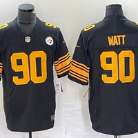 Men's Pittsburgh Steelers T.J. Watt #90 Black Alternate Legend Jersey1