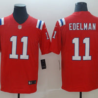 Men's New England Patriots Julian Edelman #11 Red Game Jersey1