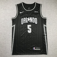 Men's Orlando Magic Paolo Banchero #5 Black 2023/24 Swingman Jersey1 - City Edition