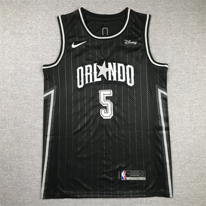 Men's Orlando Magic Paolo Banchero #5 Black 2023/24 Swingman Jersey1 - City Edition