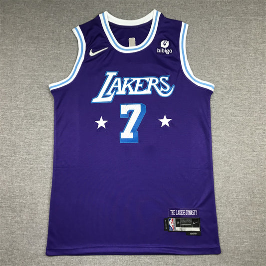 Men's Los Angeles Lakers Carmelo Anthony Purple Swingman Jersey1 - City Edition