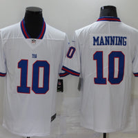 Men's New York Giants Eli Manning #10 White Game Jersey2