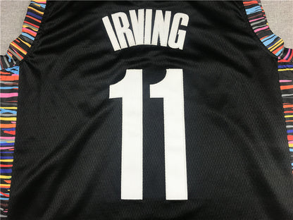 Men's Brooklyn Nets Kyrie Irving #11 Black Swingman Jersey1 - City Edition