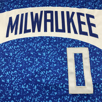 Men's Milwaukee Bucks Damian Lillard #0 Blue 2023/24 Swingman Jersey1 - City Edition