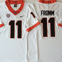 Men's Georgia Bulldogs Jake Fromm #11 White Player Game Jersey