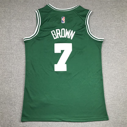 Men's Boston Celtics Jaylen Brown #7 Green 2022/23 Swingman Jersey1 - Icon Edition