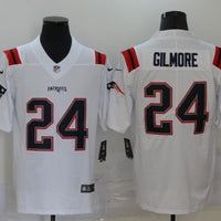 Men's New England Patriots Stephon Gilmore #24 White Game Jersey1