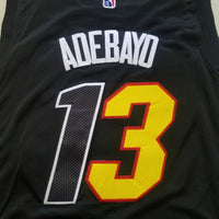 Men's Miami Heat Bam Adebayo #13 Black Swingman Jersey1 City Edition