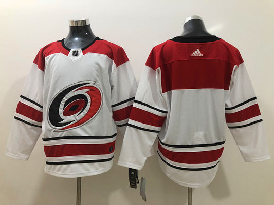 Men's Carolina Hurricanes White Breakaway Away Blank Jersey1