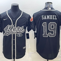 Men's San Francisco 49ers Deebo Samuel #19 Black Retired Player RFLCTV Limited Jersey1 Joint Edition