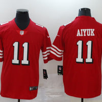 Men's San Francisco 49ers Brandon Aiyuk #11 Red Game Player Jersey1