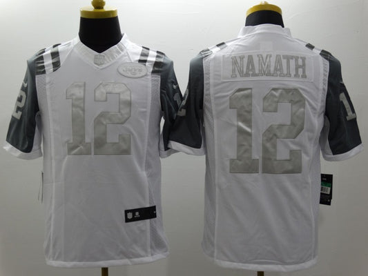 Men's New York Jets Joe Namath #12 White Game Player Jersey1