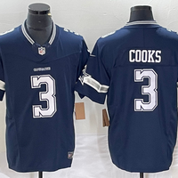 Men's Dallas Cowboys Brandin Cooks #3 Navy Game Jersey1