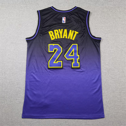 Men's Los Angeles Lakers Kobe Bryant #24 Purple 2024/25 Swingman Jersey1 - City Edition