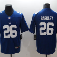 Men's New York Giants #26 Saquon Barkley Jersey1 Blue