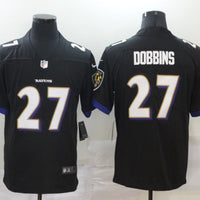 Men's Baltimore Ravens J.K. Dobbins #27 Black Game Jersey1