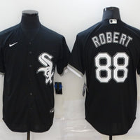 Men's Chicago White Sox Luis Robert #88 Black Replica Baseball Jersey1