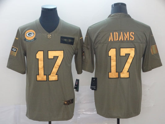 Men's Green Bay Packers Davante Adams #17 Brown Alternate Game Jersey1