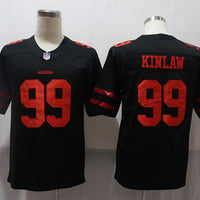 Men's San Francisco 49ers Javon Kinlaw #99 Black Game Jersey1