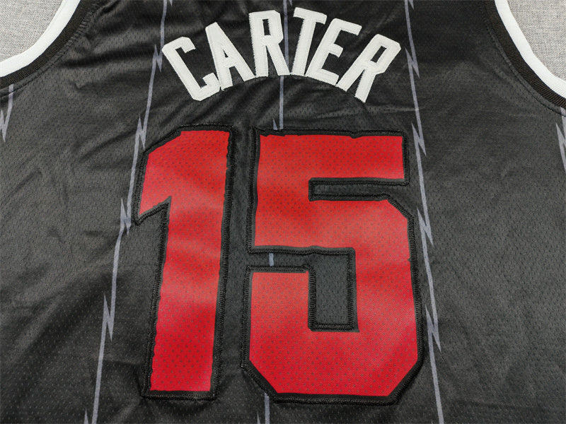 Men's Toronto Raptors Vince Carter #15 Black 2025/26 Swingman Jersey - City Edition