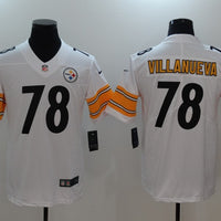 Men's Pittsburgh Steelers Alejandro Villanueva #78 White Game Jersey1
