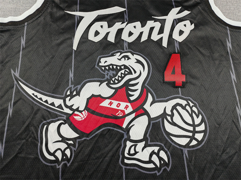 Men's Toronto Raptors Scottie Barnes #4 Black 2025/26 Swingman Jersey - City Edition