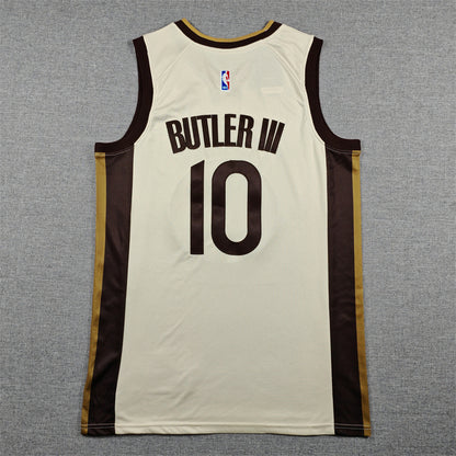 Men's Golden State Warriors Jimmy Butler III #10 Tan 2025/26 Swingman Jersey - City Edition