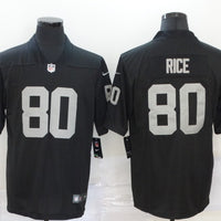 Men's Las Vegas Raiders Jerry Rice #80 Black Game Jersey1