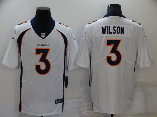 Men's Denver Broncos Russell Wilson #3 White Game Jersey1