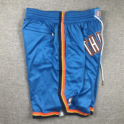 Men's Oklahoma City Thunder Blue Icon Edition Pocket Shorts1
