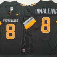 Men's Tennessee Volunteers Nico Iamaleava #8 Black Jersey