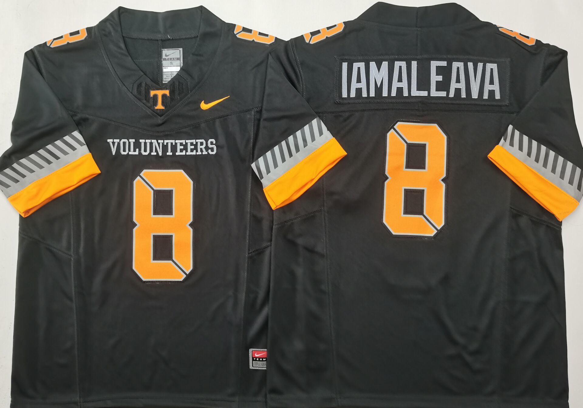 Men's Tennessee Volunteers Nico Iamaleava #8 Black Jersey