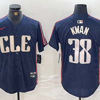 Men's Cleveland Guardians Steven Kwan #38 Navy 2024 City Connect Limited Jersey1
