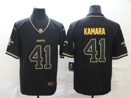 Men's New Orleans Saints Alvin Kamara #41 Black Player Jersey1