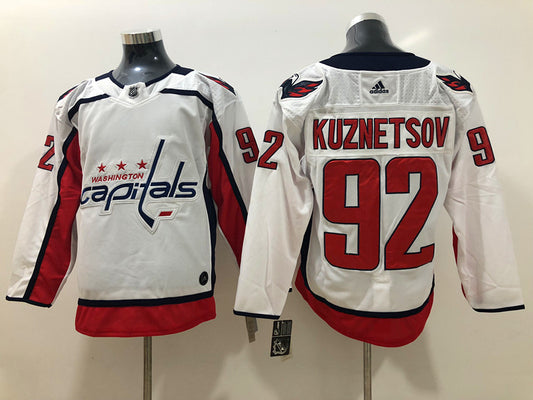 Men's Washington Capitals Evgeny Kuznetsov #92 White Home Breakaway Player Jersey1