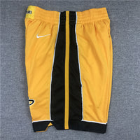Men's Miami Heat Yellow 2020/21 Earned Edition Basketball Shorts1