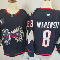 Men's Columbus Blue Jackets Zach Werenski #8 Fanatics Navy Jersey