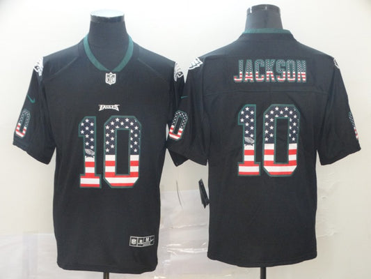 Men's Philadelphia Eagles Desean Jackson #10 Black Player Game Jersey1