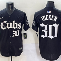 Men's Chicago Cubs Kyle Tucker #30 Black Replica Player Jersey