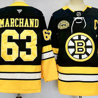 Men's Boston Bruins Brad Marchand #63 Fanatics Black Player Jersey